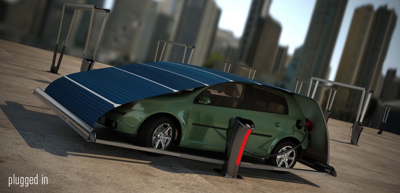 v tent solar panel parking system by hakan gursu