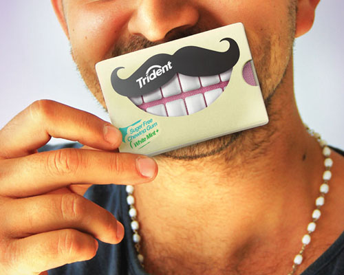 hani douaji makes smiles with trident gum packaging