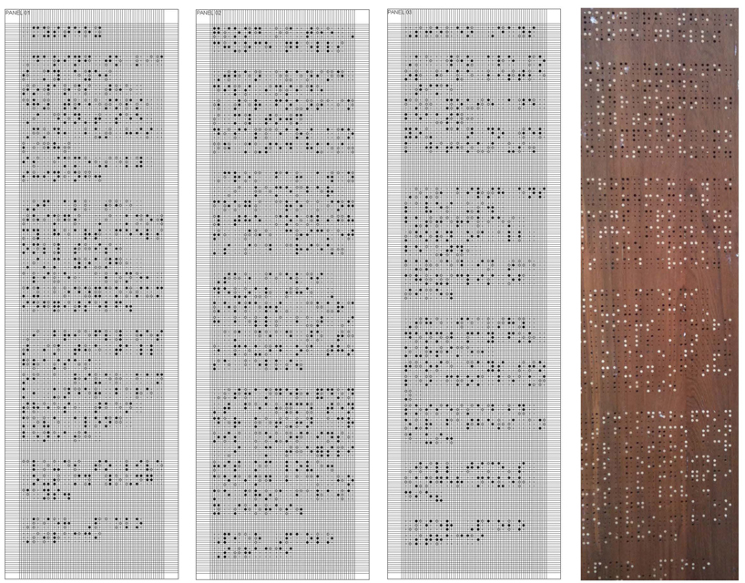 inlayed teak room partition by rooshad shroff