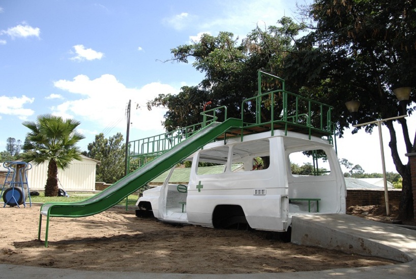 children's ambulance playground for hospital in malawi
