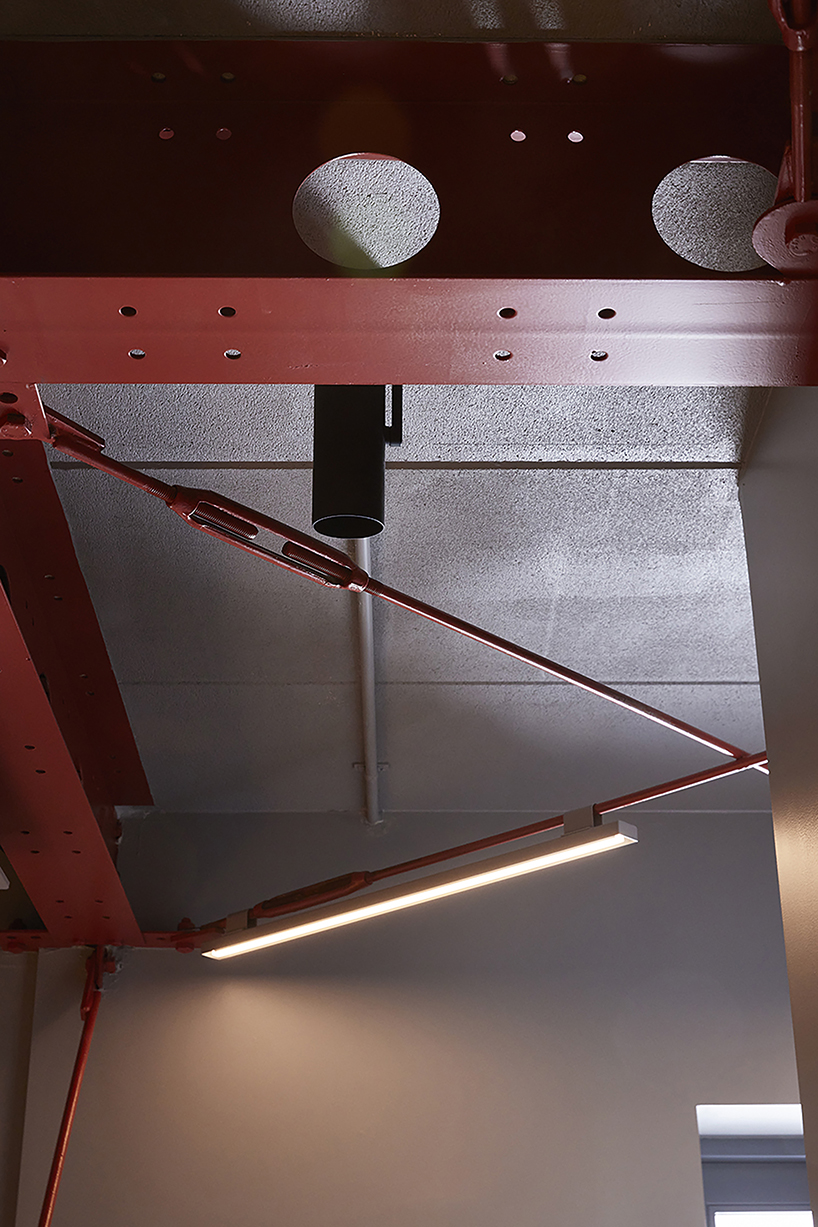 old steel-framed house converts into vibrant restaurant in tokyo