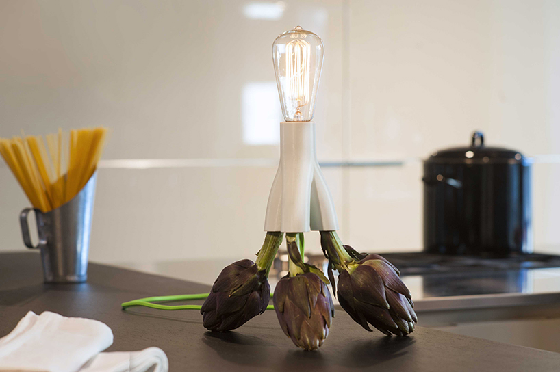 design MID repurposes household objects in fantasia lamps