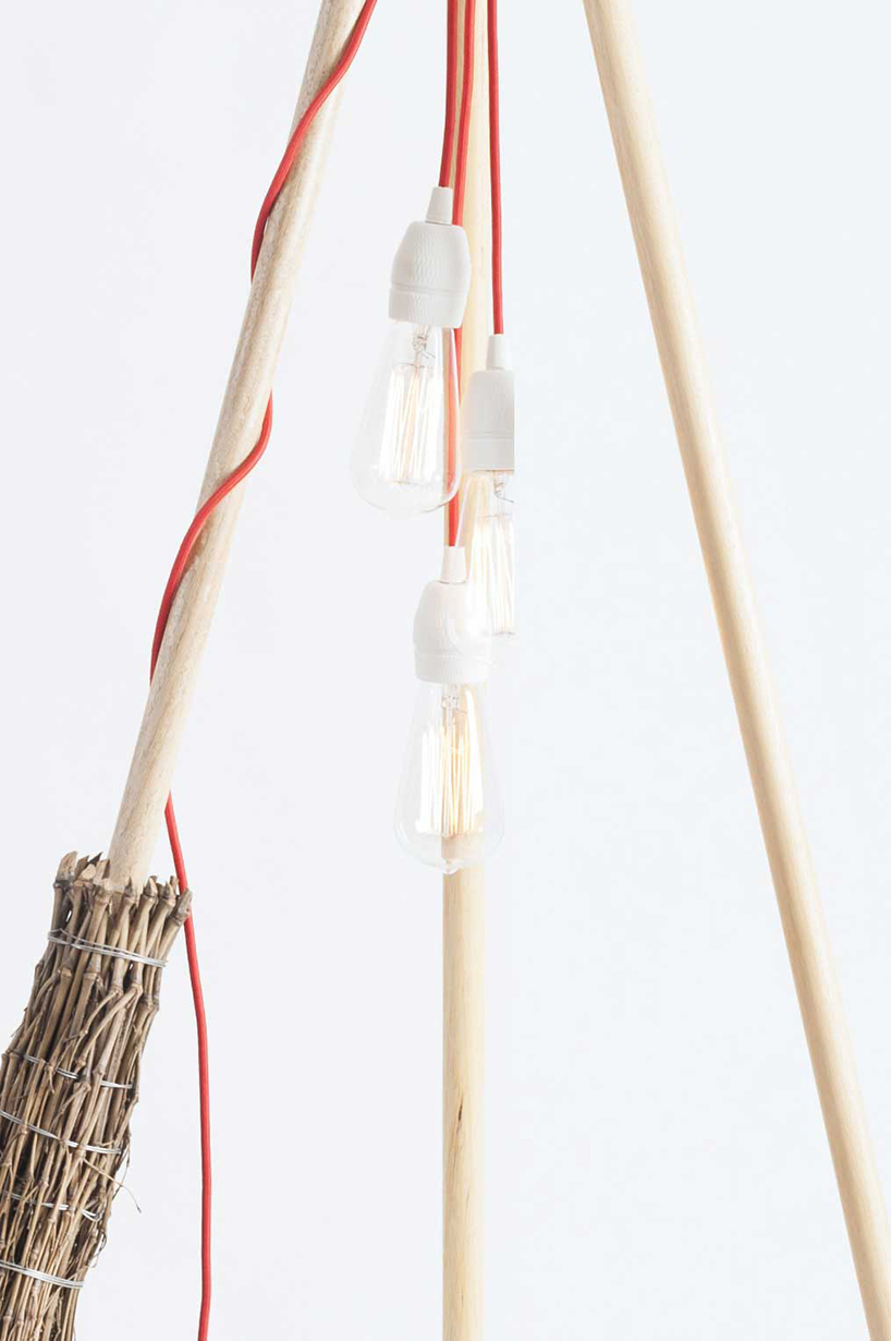 design MID repurposes household objects in fantasia lamps