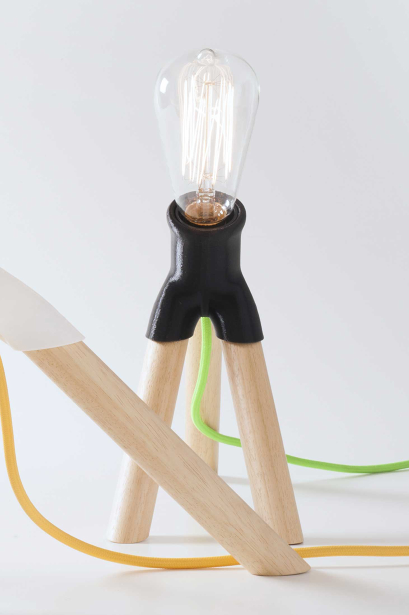 design MID repurposes household objects in fantasia lamps