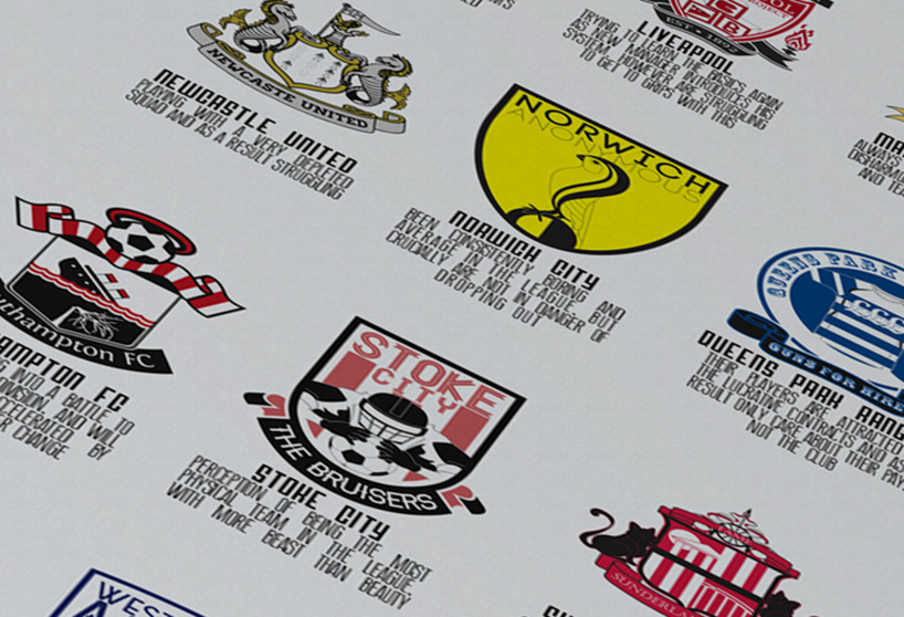 re imagining english premier league football team logos