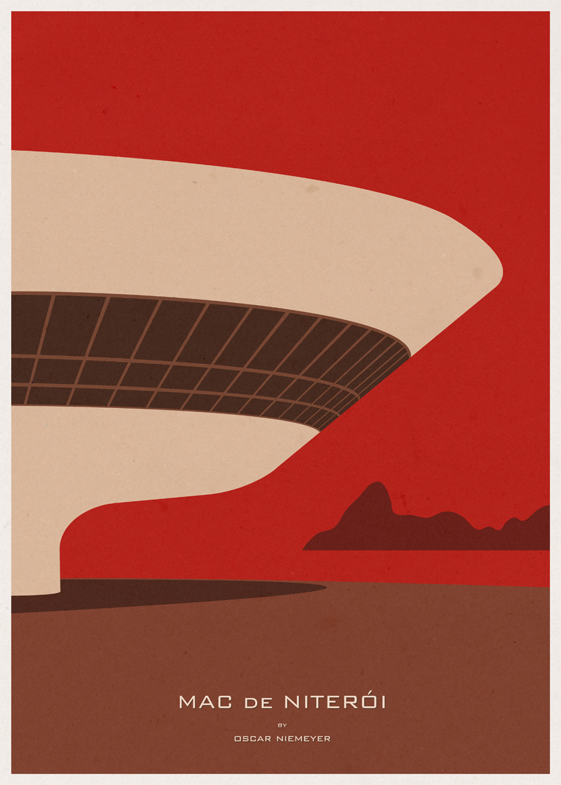 iconic architecture illustrations by andré chiote