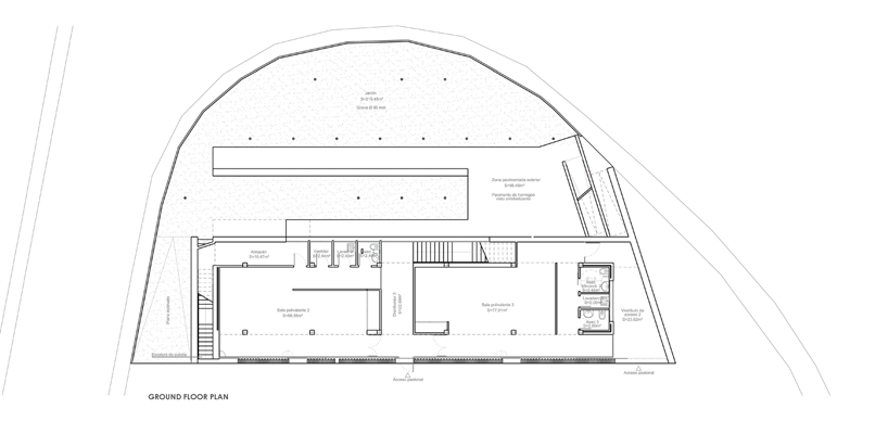 el lasso community centre by romera and ruiz architects