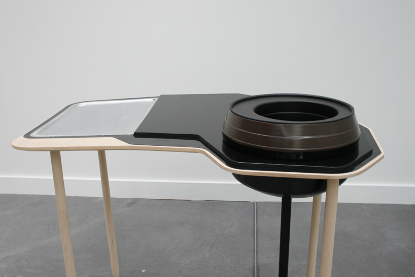 primitive modernity cooking table by arnaud gauthier