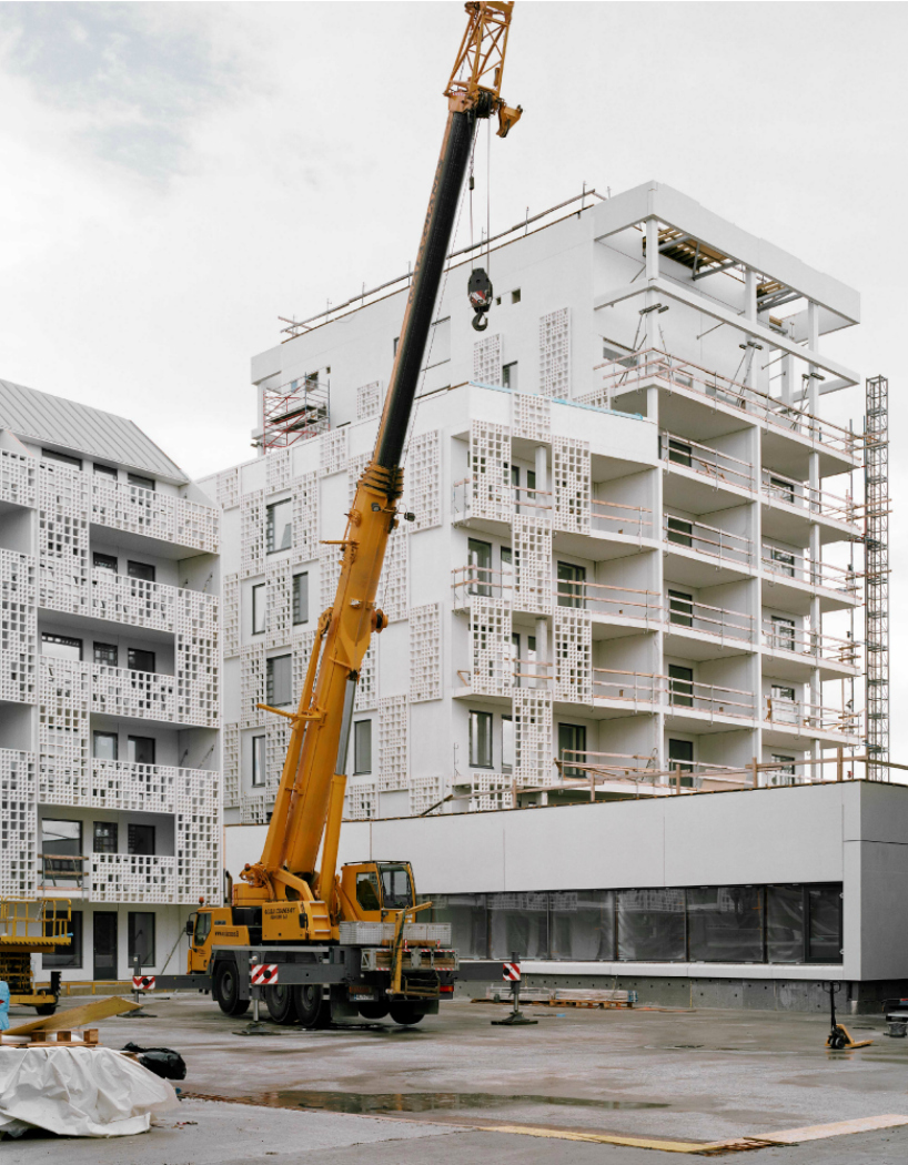 huttunen lipasti pakkanen perforates 3D facade for saukonpaasi housing in helsinki