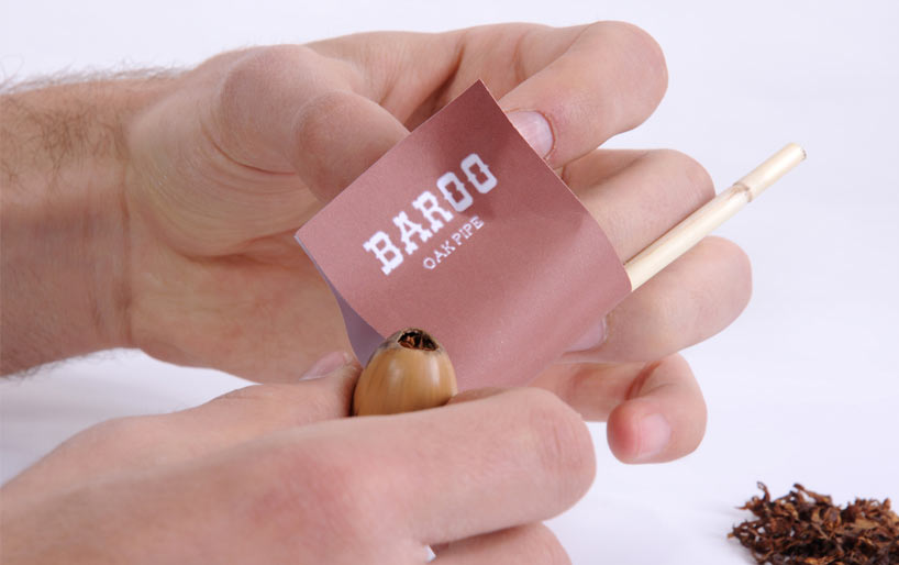 baroo fully natural oak pipe by milad mohajeri