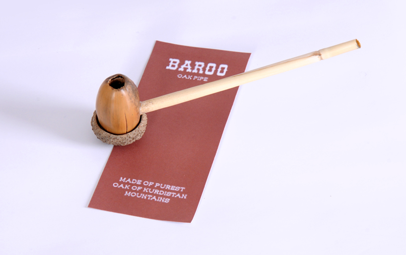 baroo fully natural oak pipe by milad mohajeri