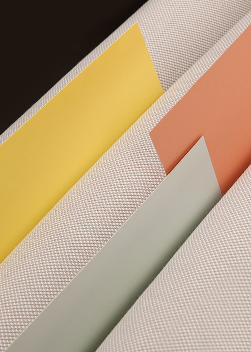 tri-folds sofa by camille paillard uses arm rest for storage