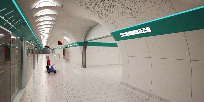 madame mohr's second-round competition entry for vienna's U5 metro