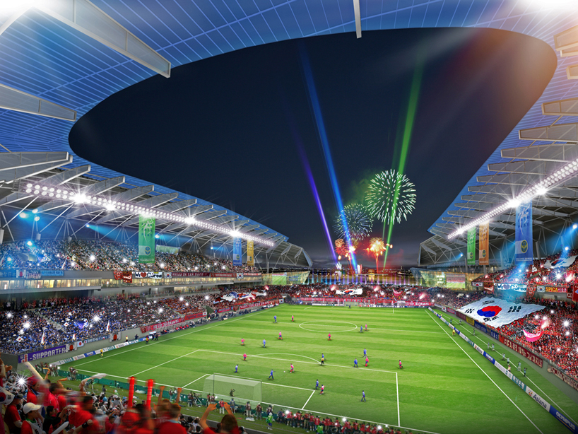 rossetti architects: sungui arena park soccer stadium