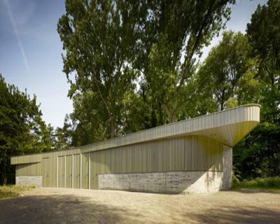 grass-herb roof top pavilion by marc prosman at beatrixpark 