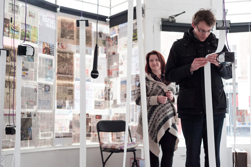 heard words by BAT studio transcribes conversations onto paper