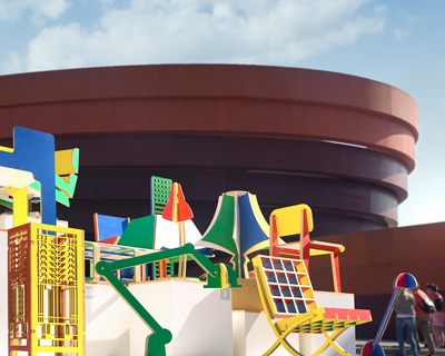 create your world installation by raanan stern and shoval shekrel