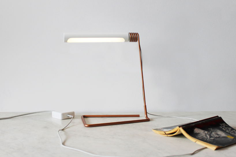 castor design: coil lamp powered by apple adapter