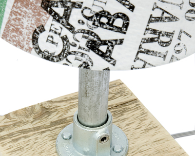 up cycled lamps from construction sites by studio usame