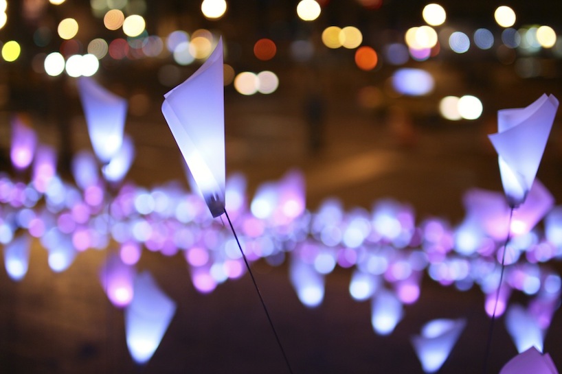 BW architects: kinetic LED installation at tribeca film festival opening