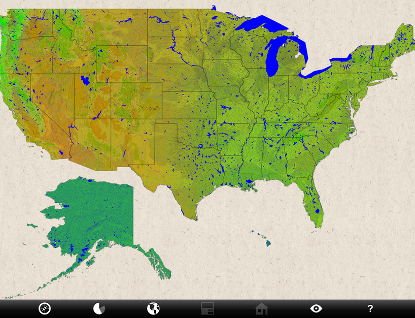 footprint USA   the beauty of the data of our lives