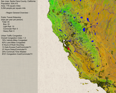 footprint USA   the beauty of the data of our lives