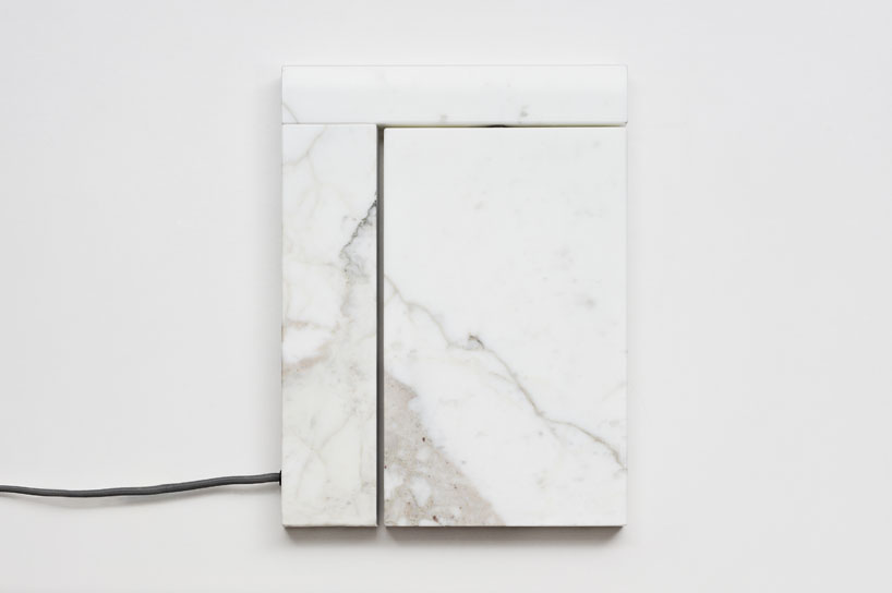 precaria marble LED lamp by brian sironi