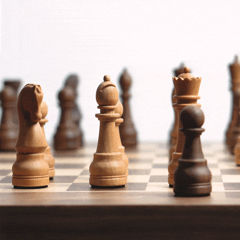 crafted in solid walnut and maple, phantom is the world&rsquo;s first robotic chessboard