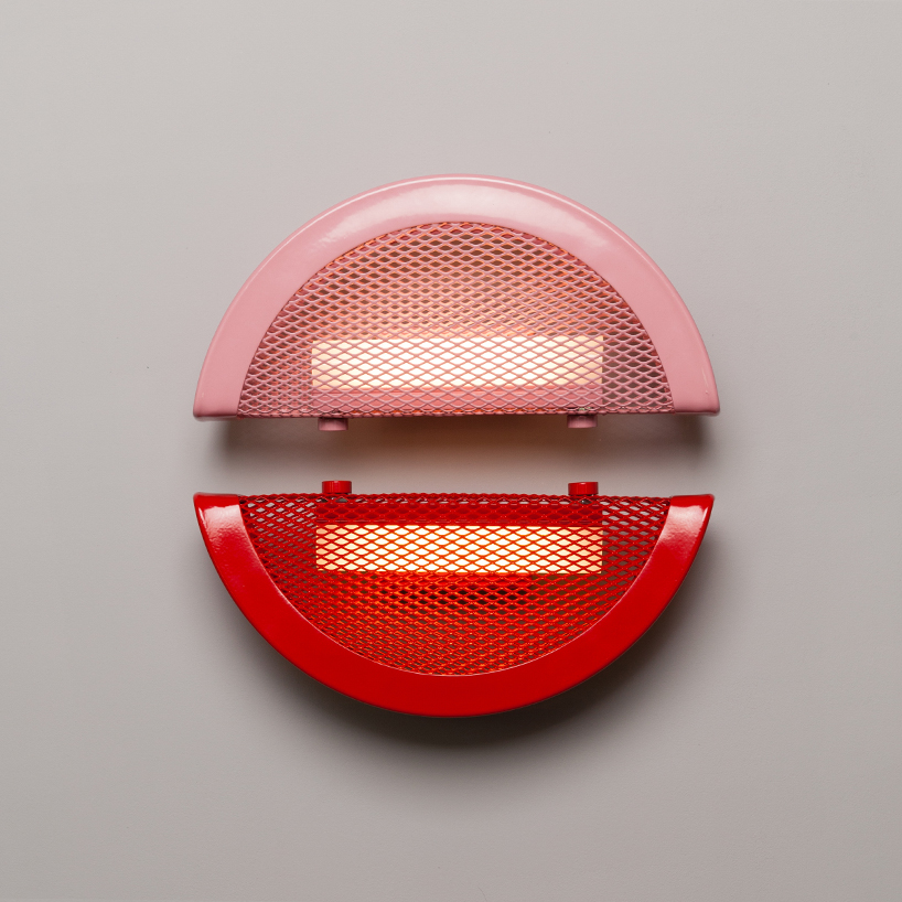 yuval tzur's wall lamps reflect the colorful aesthetic of the 1980's