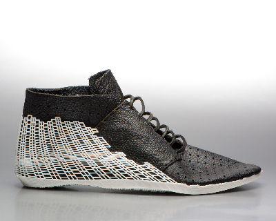 leather meets 3D printing in the bits shoe by earl stewart