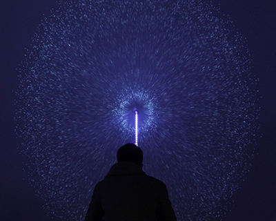 murmur: from sound to light by talking to walls