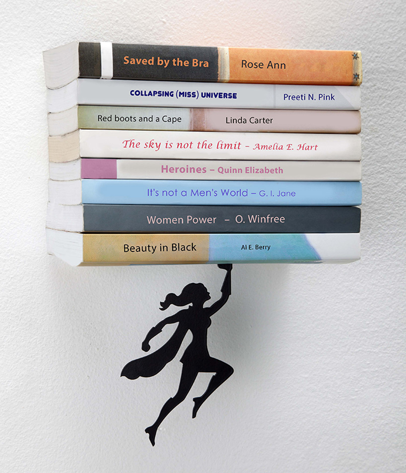 artori design celebrates women around the globe with supergal bookend + shelf