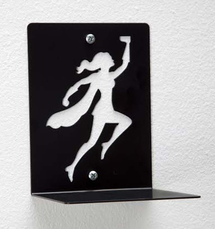 artori design celebrates women around the globe with supergal bookend + shelf