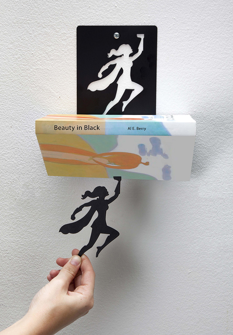 artori design celebrates women around the globe with supergal bookend + shelf