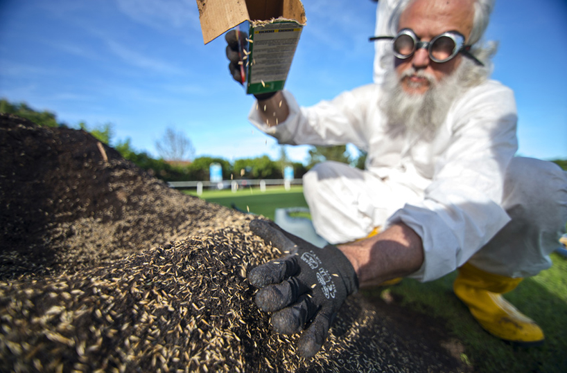 terra grass armchair by nucleo is now available on kickstarter