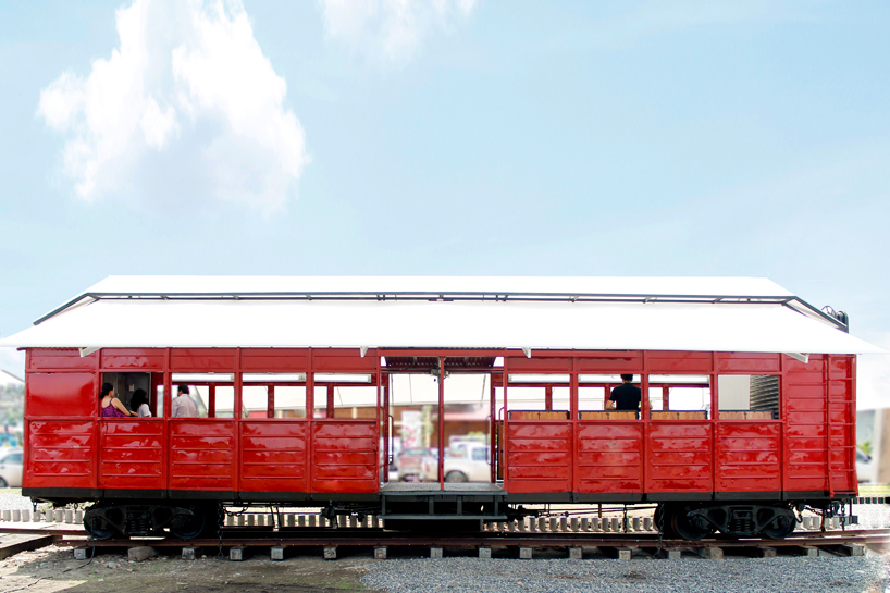 al borde transforms rail cart into cultural knowledge train