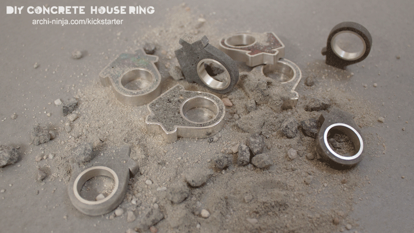 linda bennett invents the DIY concrete house ring kit
