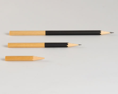 akio hayakawa inserts shorter graphite into easy pencil 