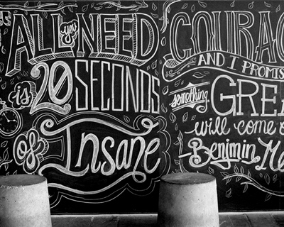 scott biersack's motivational chalkboard lettering