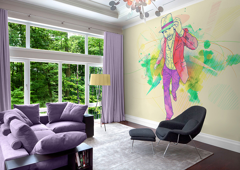 pixers brings famous musicians into your home with pop murals