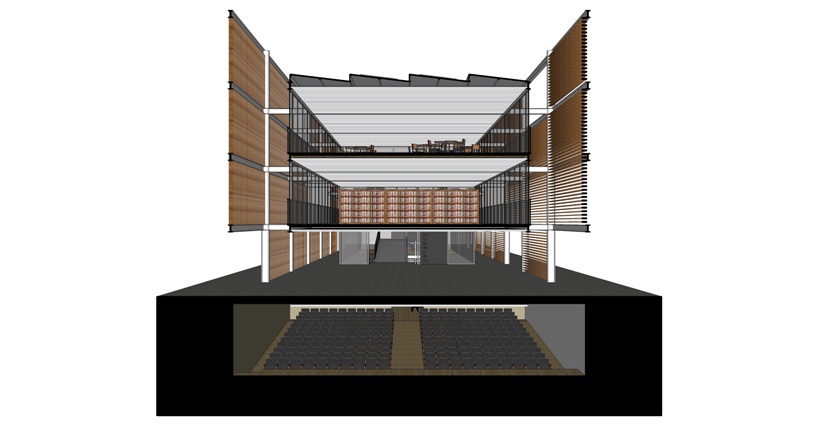 nova biblioteca: student proposal for bioclimatic library in brazil