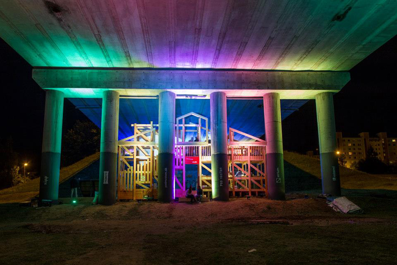 abandoned bridge urban intervention by esterni + atrium studio