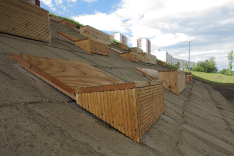 abandoned bridge urban intervention by esterni + atrium studio
