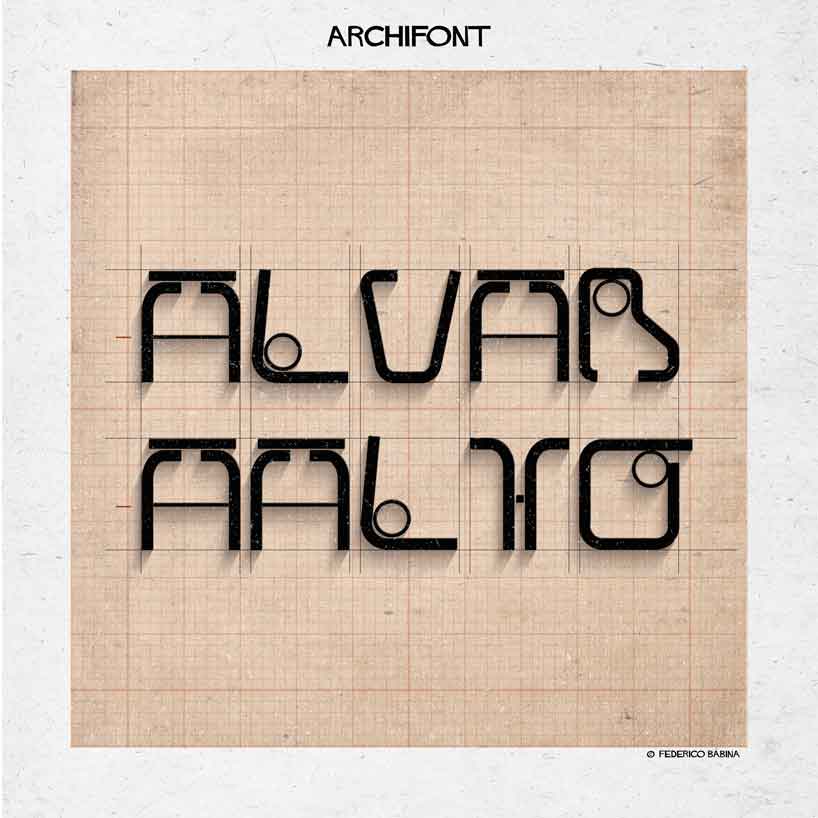 archifont letters dressed in architecture 10