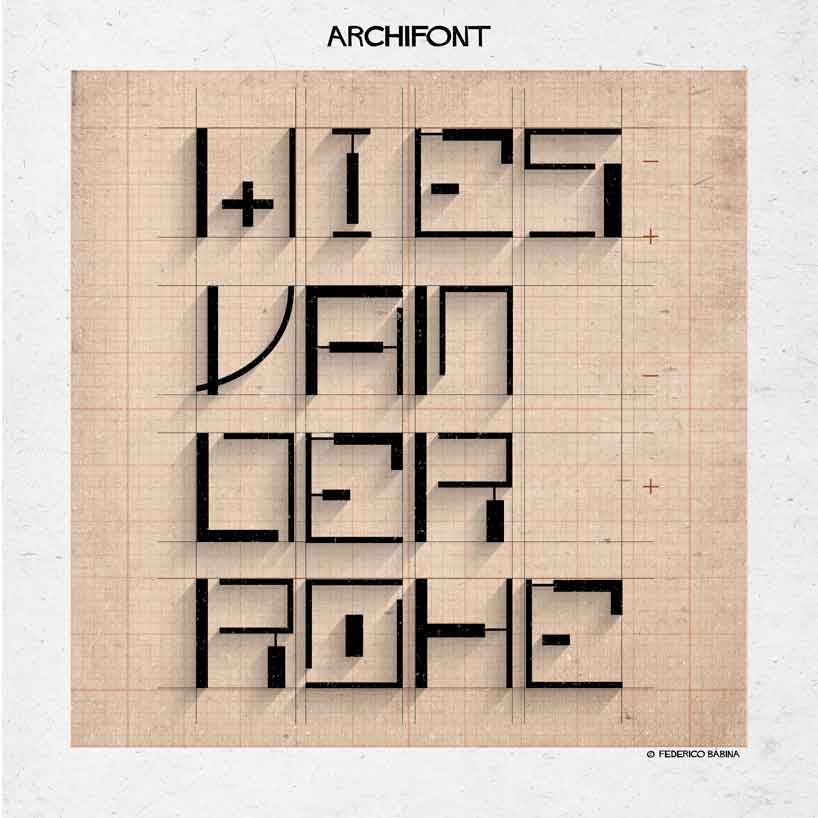 archifont letters dressed in architecture 11