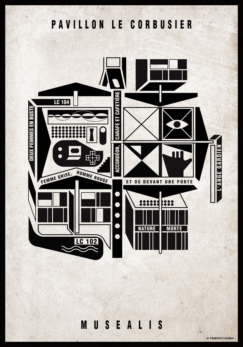 the pompidou, guggenheim and more come alive in federico babina’s musealis illustrations