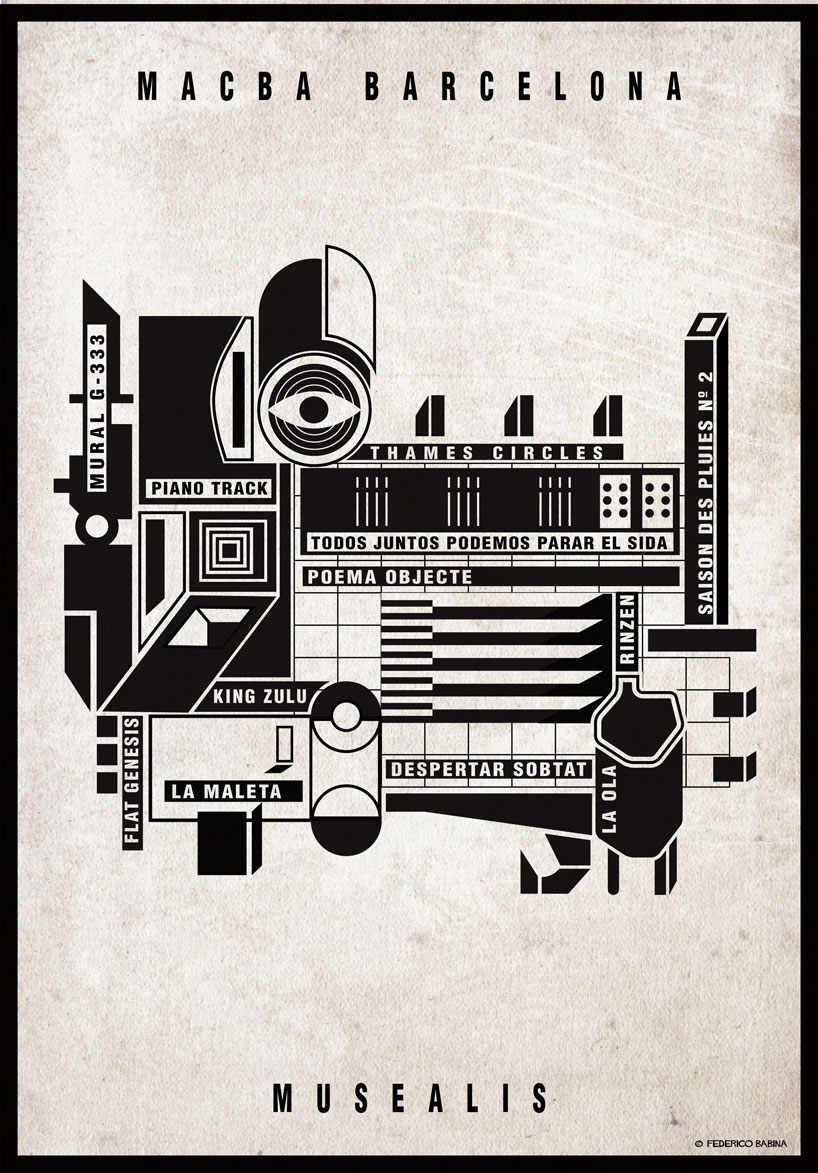 the pompidou, guggenheim and more come alive in federico babina’s musealis illustrations