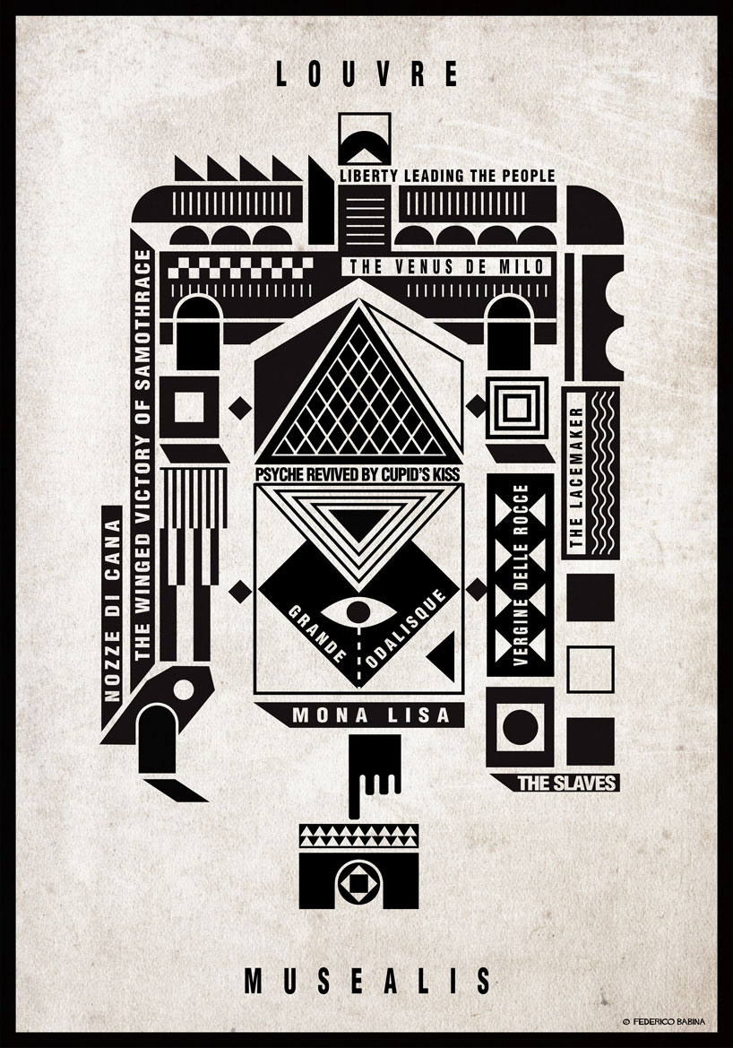 the pompidou, guggenheim and more come alive in federico babina’s musealis illustrations