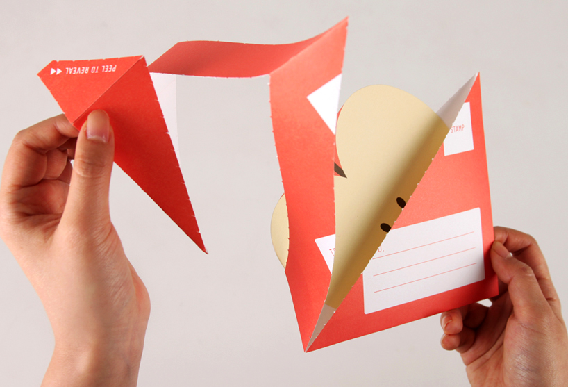 a-maze paper lets you peel away envelope for juicy mail series