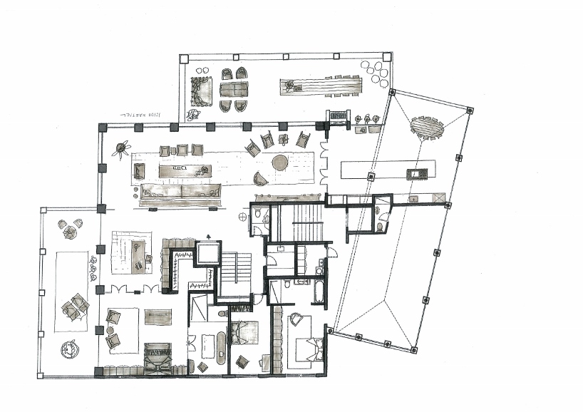 alex meitlis overhauls the kastiel's penthouse in jaffa, israel